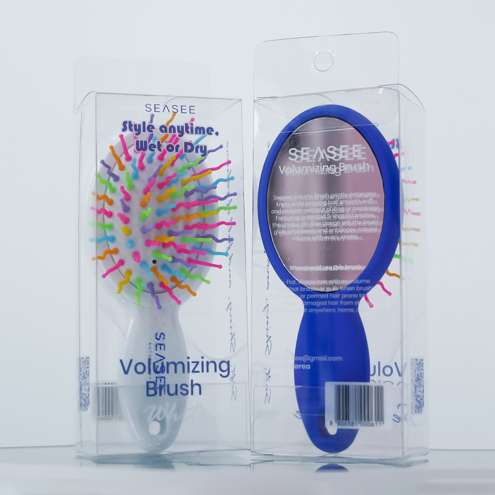 SEASEE Rainbow Volume Brush with Mirror (On the Go)