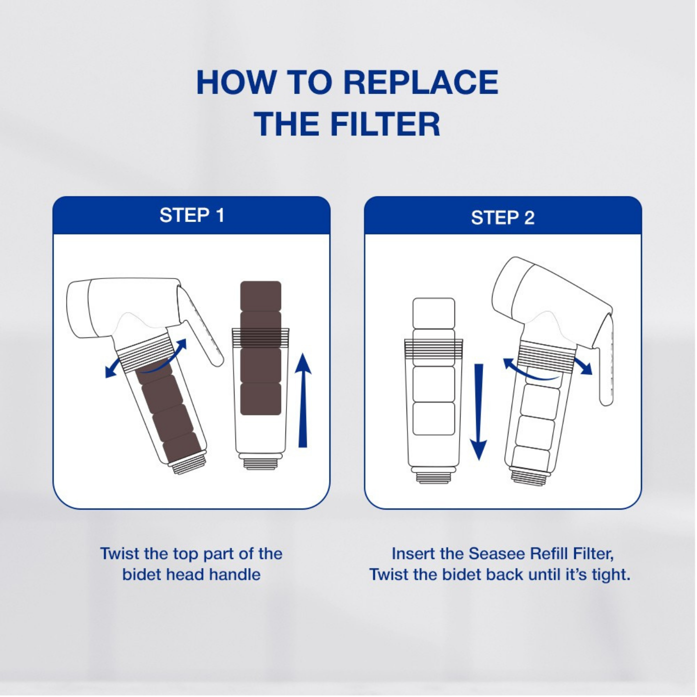 SEASEE Jet Bidet Filter Refill for Toilet