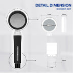 SEASEE Premium Shower Filter Kit - Jet Black