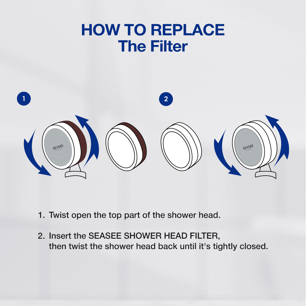 Filter Isi Ulang Kepala Pancuran SEASEE 5 Lapisan (1 pc)