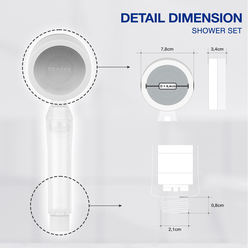 SEASEE Premium Shower Filter Kit - Opaq Misty