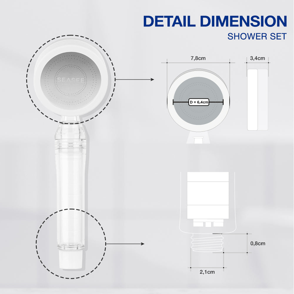 SEASEE Shower Filter Kit - Basic Shower Kit Only