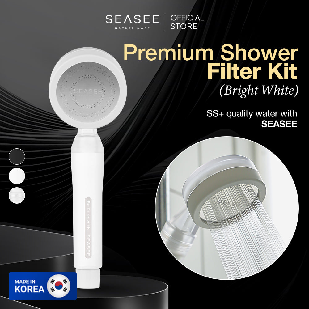 SEASEE Premium Shower Filter Kit - Bright White - main product image