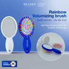 SEASEE Rainbow Volume Brush with Mirror - White - product detail image 2