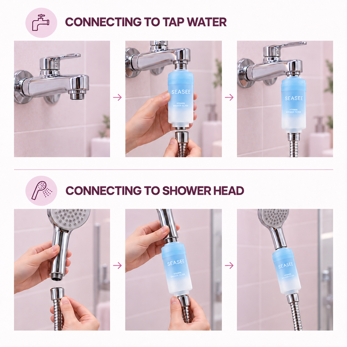 SEASEE Vitamin Shower Filter - The New Scent Collection
