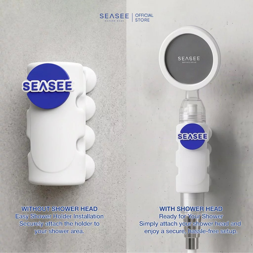 [NEW] SEASEE Easy Shower Holder - Bracket Gantungan Kepala Shower Tempel Dinding Tanpa Bor