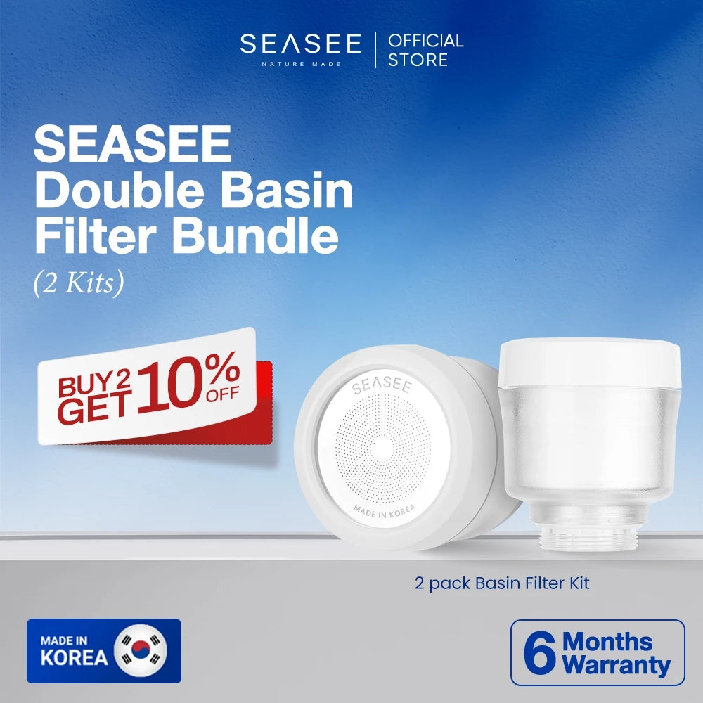 [Buy 2 Get 10% Off] SEASEE Double Basin Filter Kit Bundle