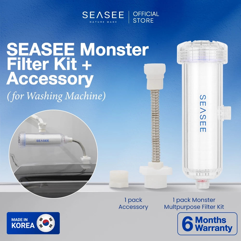 [Kit] SEASEE Monster Filter Kit + Accessory for Washing Machine (More Economic)