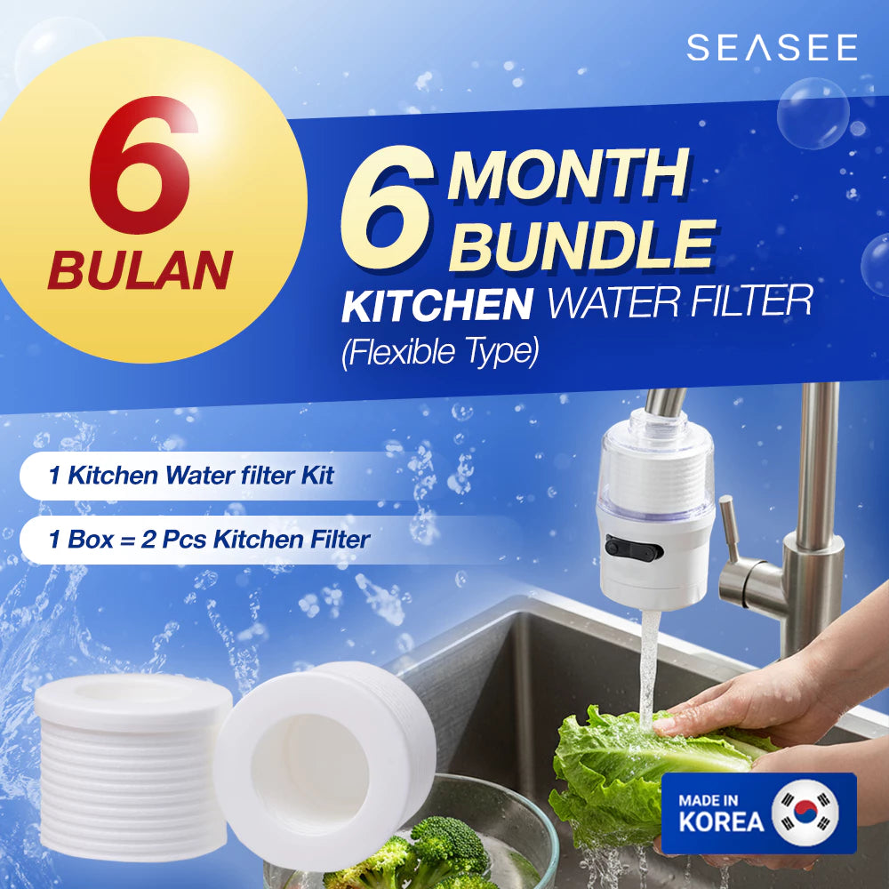 [Full] SEASEE 6-Month Kitchen Water Filter Bundle (Kit + Refill)