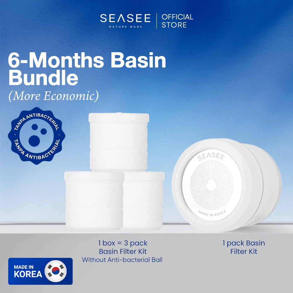 [Kit] SEASEE Basin Filter + Refill Without Anti Bacterial Ball Bundle (More Economic)